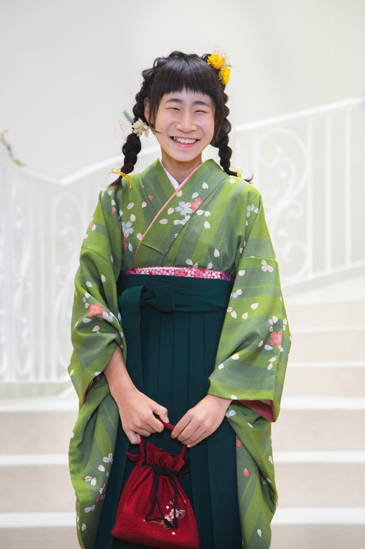 静岡市・富士市・沼津市のドレス専門店フィーノ記念日の卒業式の記念撮影