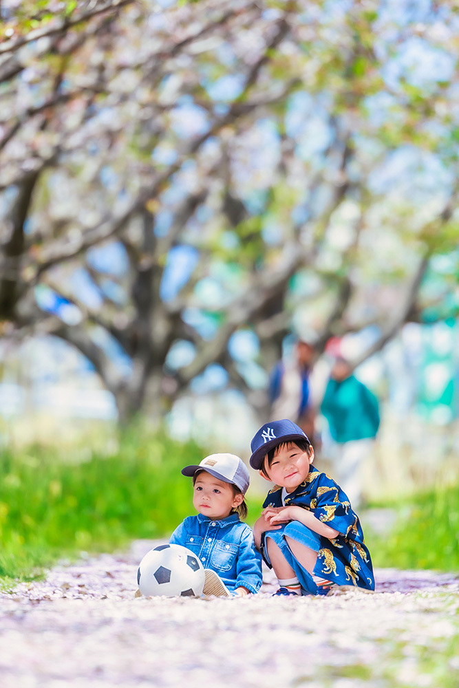 静岡市・富士市・沼津市のドレス専門店フィーノ記念日の家族写真の記念撮影