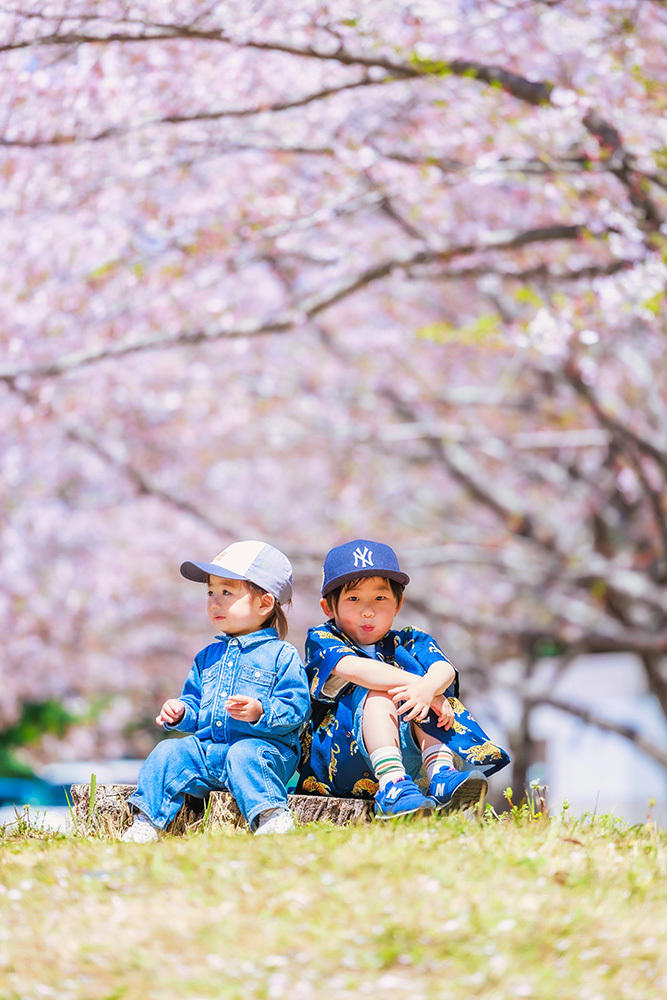 静岡市・富士市・沼津市のドレス専門店フィーノ記念日の家族写真の記念撮影