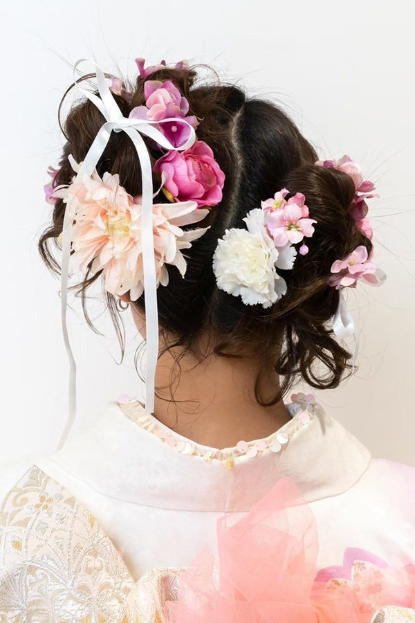 静岡のフィーノ記念日で撮影した成人式の記念写真のヘアメイク