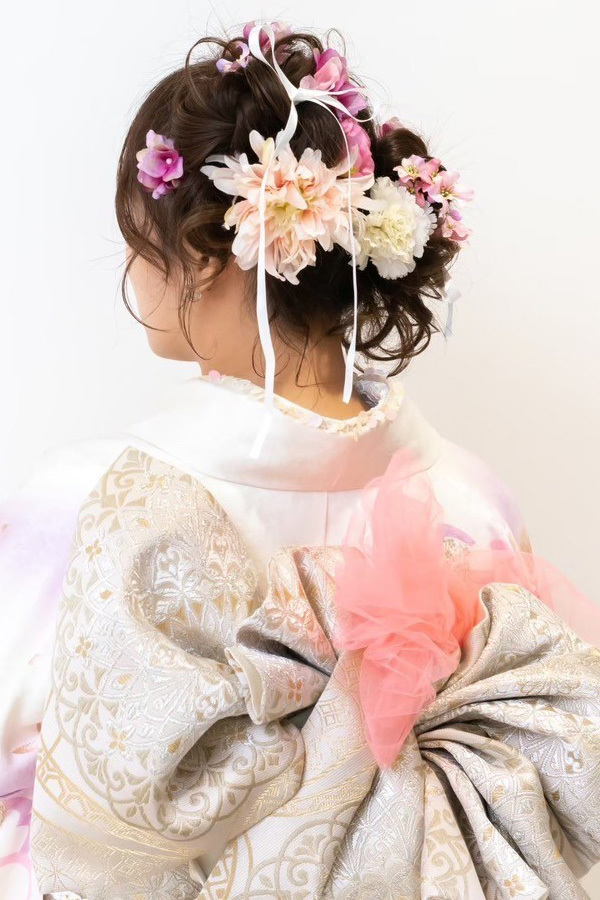 静岡のフィーノ記念日で撮影した成人式の記念写真のヘアメイク