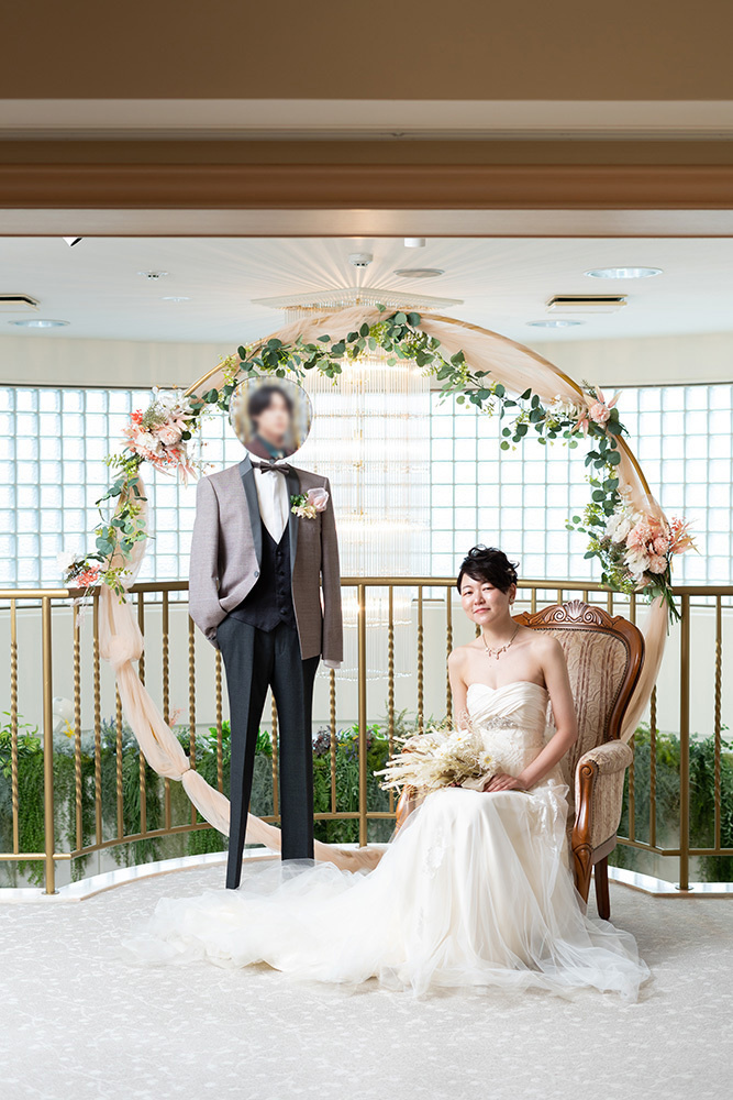 静岡市・富士市・沼津市のドレス専門店フィーノ記念日のソロウエディングの記念撮影