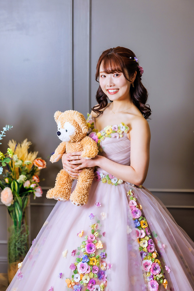 静岡市・富士市・沼津市のドレス専門店フィーノ記念日のソロウエディングの記念撮影