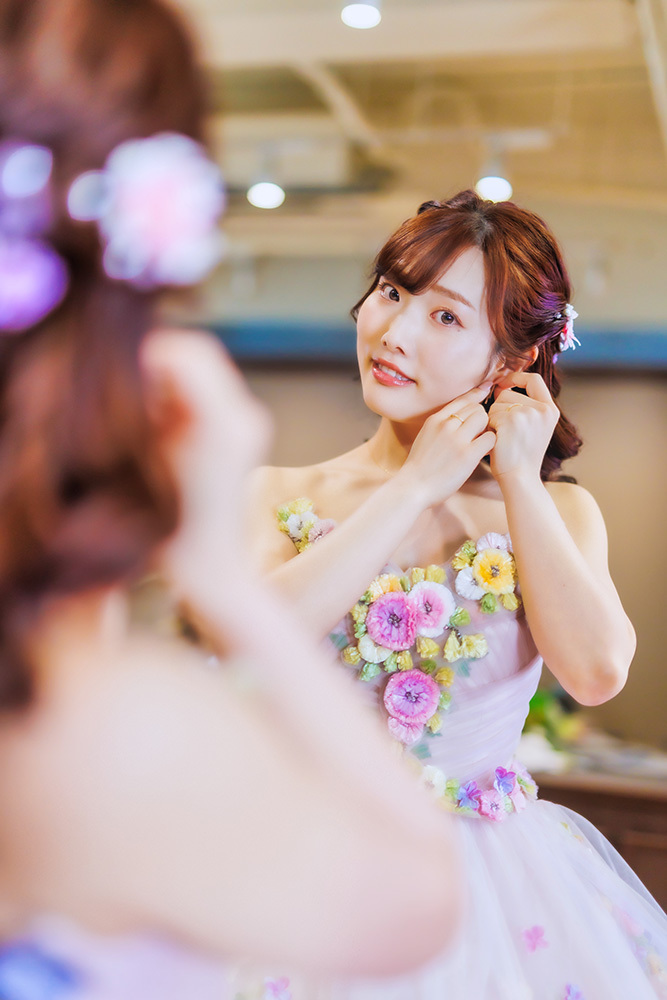 静岡市・富士市・沼津市のドレス専門店フィーノ記念日のソロウエディングの記念撮影