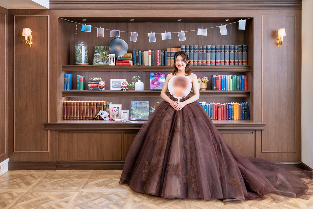 静岡市・富士市・沼津市のドレス専門店フィーノ記念日のソロウエディングの記念撮影