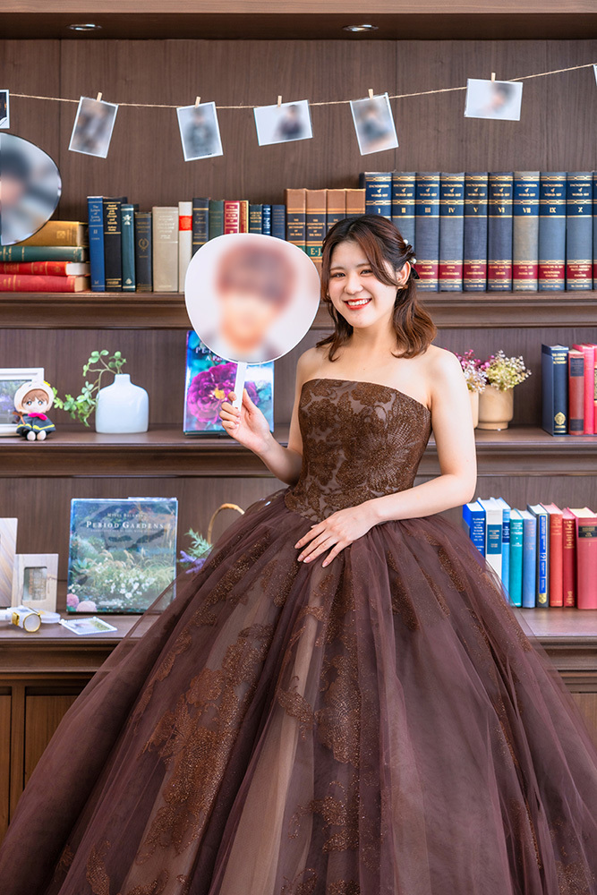 静岡市・富士市・沼津市のドレス専門店フィーノ記念日のソロウエディングの記念撮影