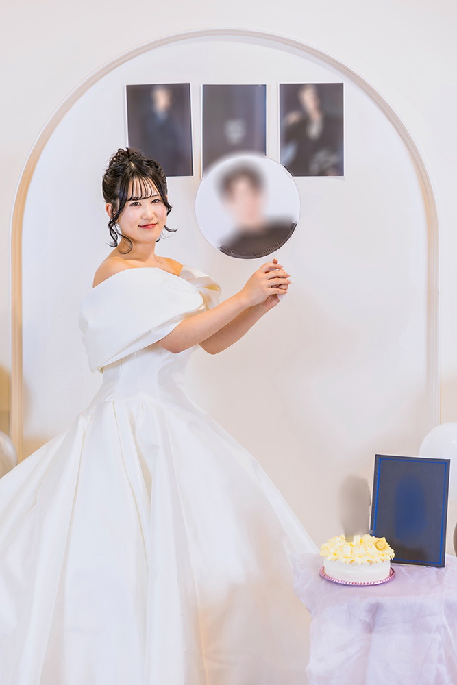 静岡市・富士市・沼津市のドレス専門店フィーノ記念日のソロウエディングの記念撮影