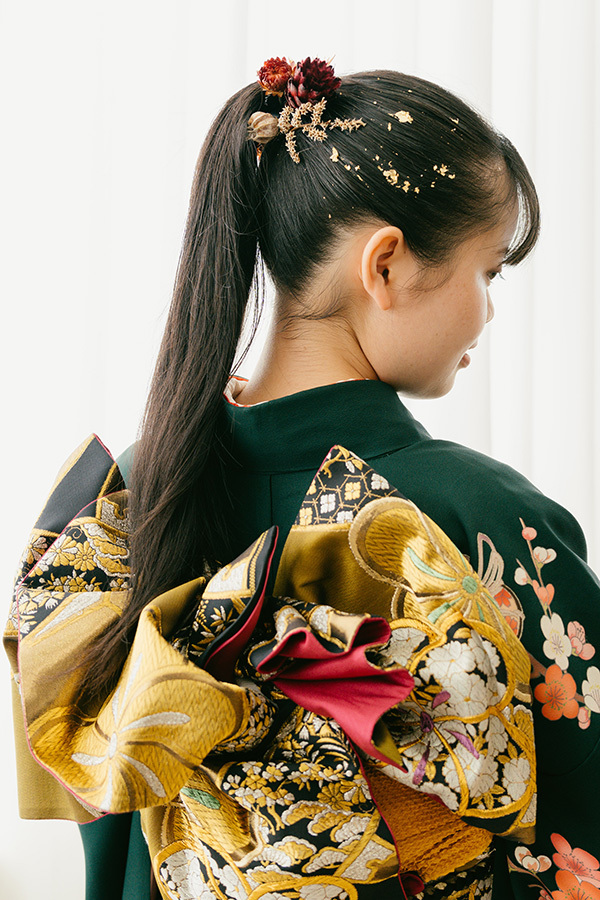 静岡のフィーノ記念日で撮影した成人式の記念写真のヘアメイク