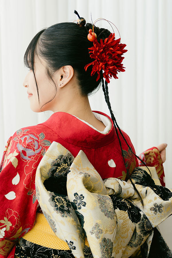 静岡のフィーノ記念日で撮影した成人式の記念写真のヘアメイク