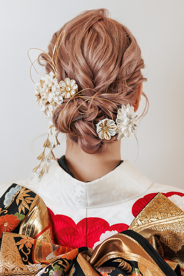 静岡のフィーノ記念日で撮影した成人式の記念写真のヘアメイク