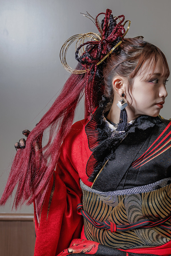 静岡のフィーノ記念日で撮影した成人式の記念写真のヘアメイク