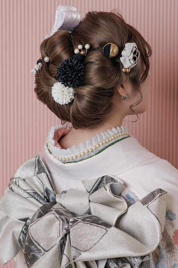 静岡のフィーノ記念日で撮影した成人式の記念写真のヘアメイク