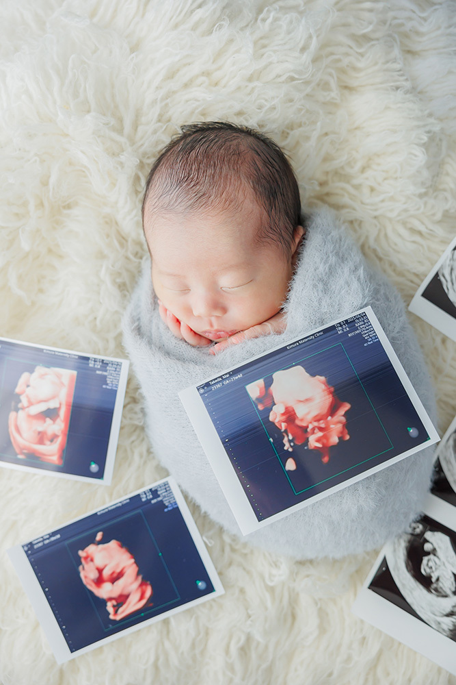 静岡市・富士市・沼津市のドレス専門店フィーノ記念日のニューボーン（新生児の記念撮影）