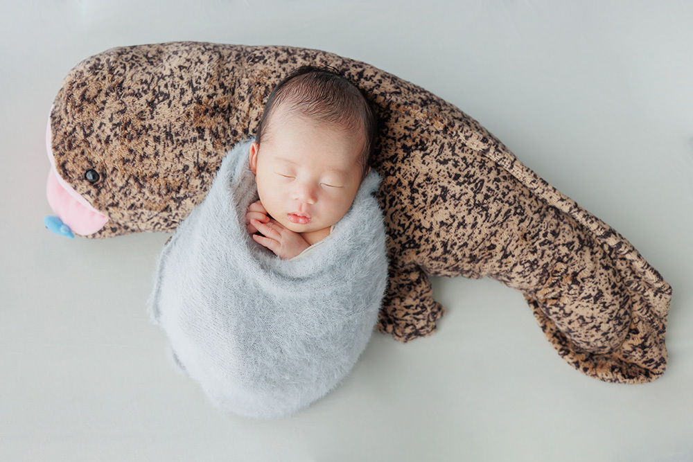 静岡市・富士市・沼津市のドレス専門店フィーノ記念日のニューボーン（新生児の記念撮影）