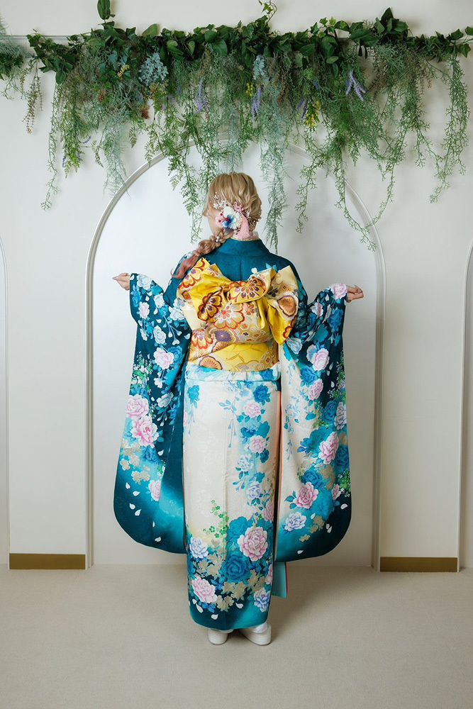 富士市の記念写真撮影・フィーノ富士店のスタジオでの成人式前撮りの撮影