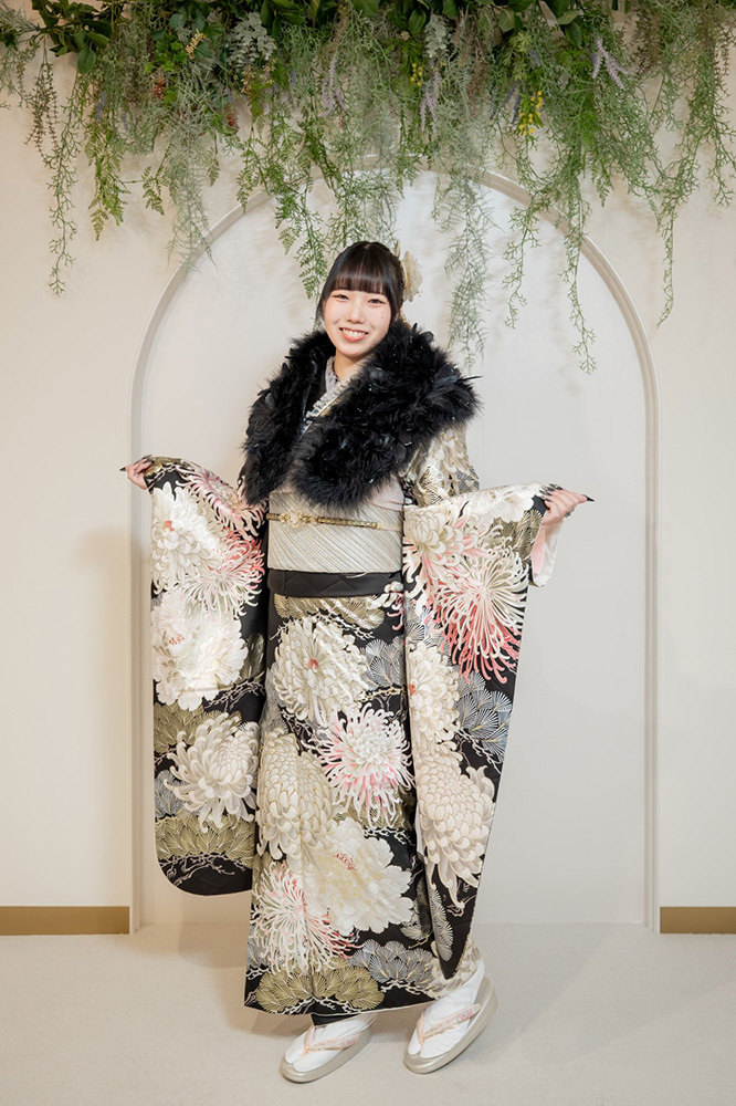 富士市成人式の記念写真撮影・フィーノ富士店のスタジオでの成人式前撮りの撮影