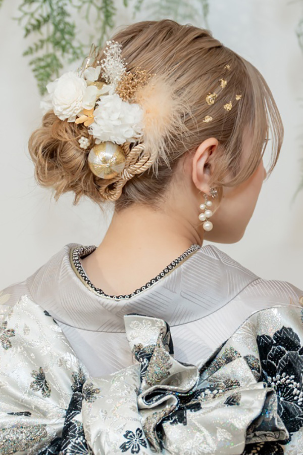 静岡のフィーノ記念日で撮影した成人式の記念写真のヘアメイク