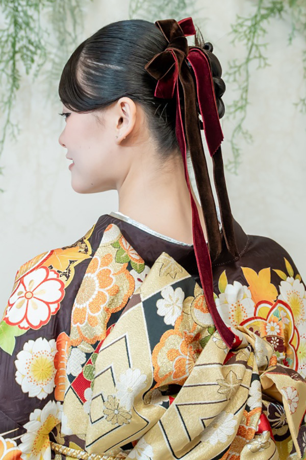 静岡のフィーノ記念日で撮影した成人式の記念写真のヘアメイク