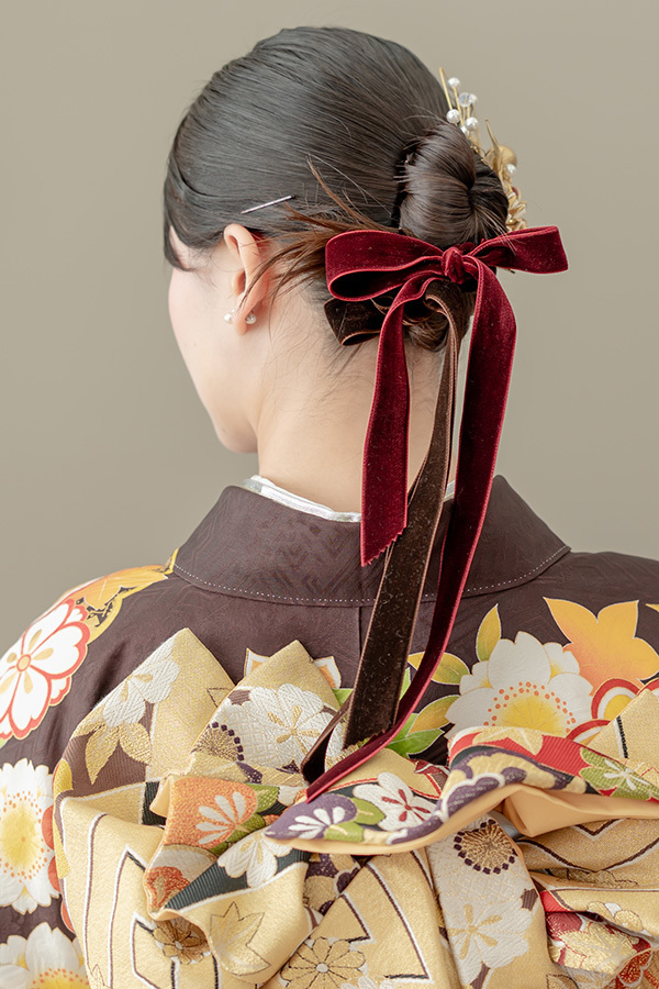 静岡のフィーノ記念日で撮影した成人式の記念写真のヘアメイク