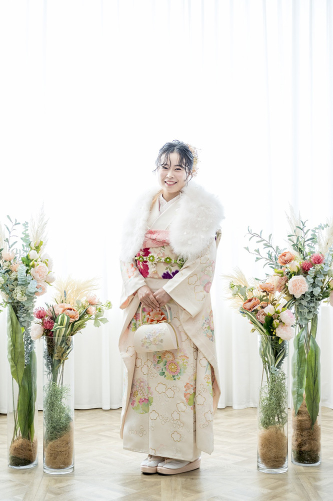 富士市成人式の記念写真撮影・フィーノ富士店のスタジオでの成人式前撮りの撮影